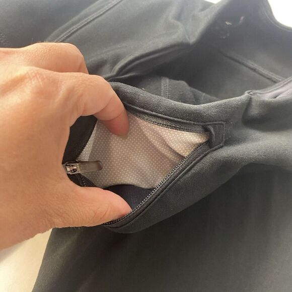 Nike Dri-fit Black Running leggings mesh panels size S Ankle  Drawstring Used - Picture 11 of 11